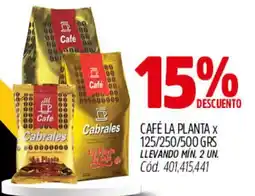 Supermercados Yaguar Café la planta oferta