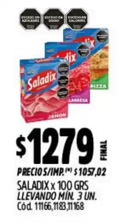 Supermercados Yaguar Saladix oferta
