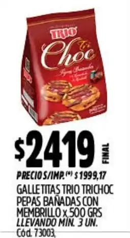 Supermercados Yaguar Trío Choc galletitas oferta