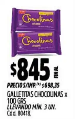 Supermercados Yaguar Chocolinas galletitas oferta