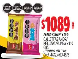 Supermercados Yaguar Galletitas amor/mellizas/rumba oferta