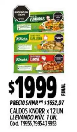 Supermercados Yaguar Knorr caldos oferta