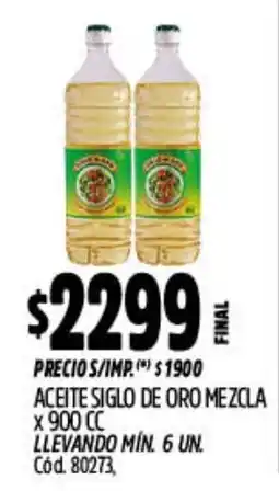 Supermercados Yaguar Aceite siglo de oro mezcla oferta
