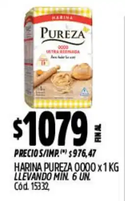 Supermercados Yaguar Pureza harina 0000 ultra refinada oferta