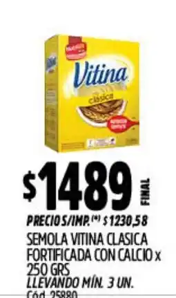 Supermercados Yaguar Vitina semola clasica oferta