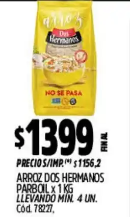 Supermercados Yaguar Dos Hermanos arroz parboil oferta