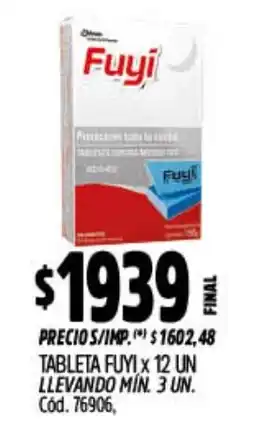 Supermercados Yaguar Fuyi tableta oferta