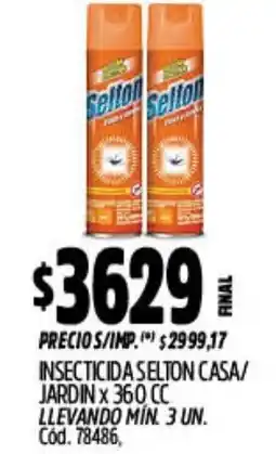 Supermercados Yaguar Selton insecticida casa/jardin oferta