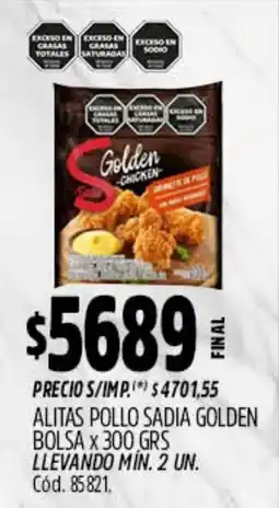 Supermercados Yaguar Sadia alitas pollo golden oferta