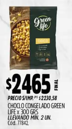 Supermercados Yaguar Green life choclo oferta