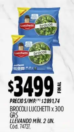 Supermercados Yaguar Lucchetti brócoli oferta