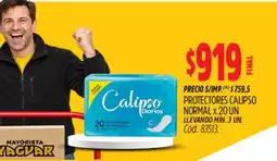 Supermercados Yaguar Calipso protectores diarios oferta