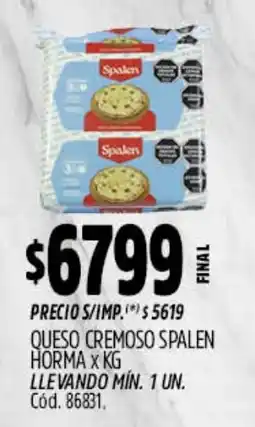 Supermercados Yaguar Spalen queso cremoso oferta