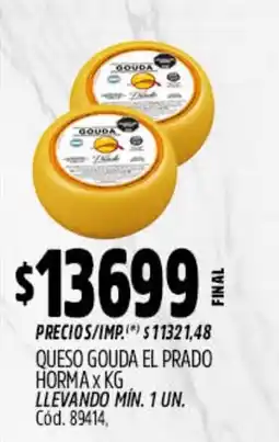 Supermercados Yaguar El prado queso gouda oferta