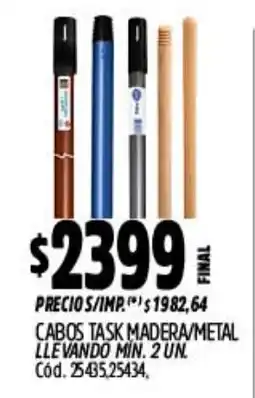 Supermercados Yaguar Cabos task madera/metal oferta