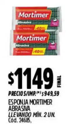 Supermercados Yaguar Mortimer esponja abrasiva oferta
