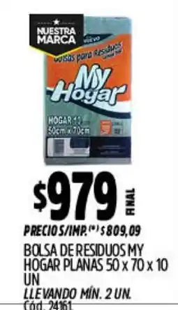 Supermercados Yaguar My hogar bolsas para residuos oferta