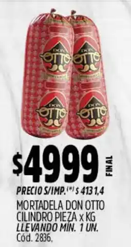 Supermercados Yaguar Don otto mortadela oferta