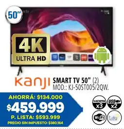 Casa del Audio Kanji smart tv 50" oferta