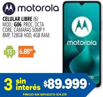 Motorola celular libre