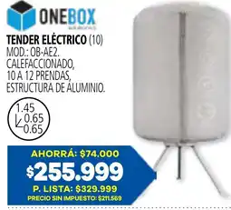 Casa del Audio Onebox tender eléctrico oferta