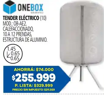 Onebox tender eléctrico