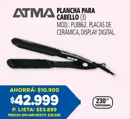 Casa del Audio Atma plancha para cabello oferta