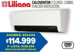 Casa del Audio Liliana caloventor oferta