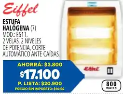Casa del Audio Eiffel estufa halógena oferta