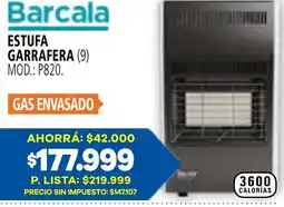 Casa del Audio Barcala estufa garrafera oferta