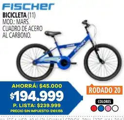 Casa del Audio Fischer bicicleta (11) mod.: mars, cuadro de acero al carbono. oferta