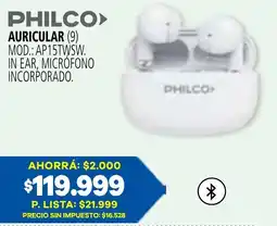 Casa del Audio Philco auricular oferta