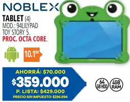 Casa del Audio Noblex tablet oferta