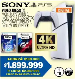 Casa del Audio Sony video juego oferta