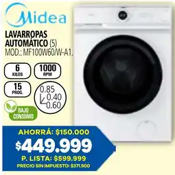 Casa del Audio Midea lavarropas automatico oferta