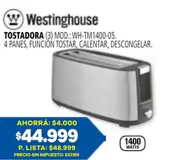 Casa del Audio Westinghouse tostadora oferta
