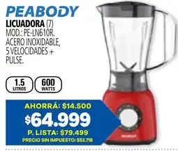 Casa del Audio Peabody licuadora oferta