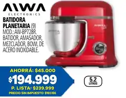 Casa del Audio Aiwa batidora planetaria oferta