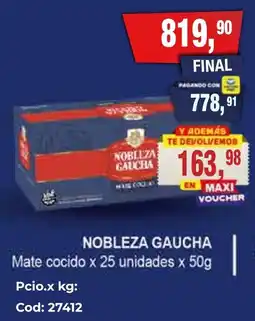 Maxiconsumo Nobleza gaucha mate cocido oferta