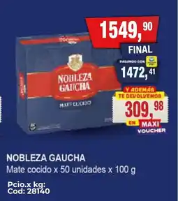 Maxiconsumo Noblezagaucha mate dulce oferta