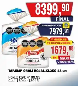 Maxiconsumo Orali hojal oferta