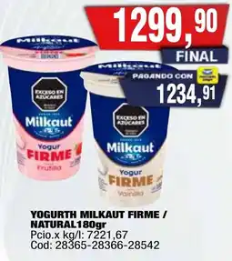Maxiconsumo Milkaout yogur firme oferta