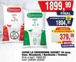 Maxiconsumo La serenisima leche oferta