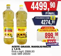 Maxiconsumo Marolio aceite girasol oferta