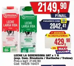 Maxiconsumo La serenisima leche larga vida oferta