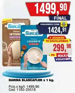 Maxiconsumo Blancaflor harina integral harina leudante oferta