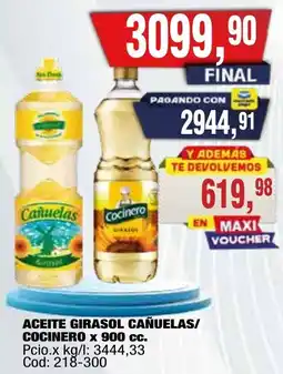 Maxiconsumo Cocinero aceite girasol oferta