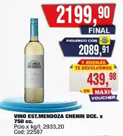 Maxiconsumo Estancia mendoza vino chenin dce oferta