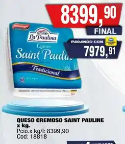 Maxiconsumo La paulina queso saint pauline tradicional oferta