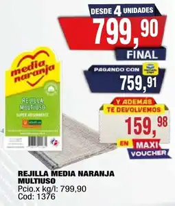 Maxiconsumo Media naranja rejilla multiuso oferta